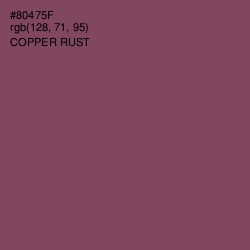 #80475F - Copper Rust Color Image